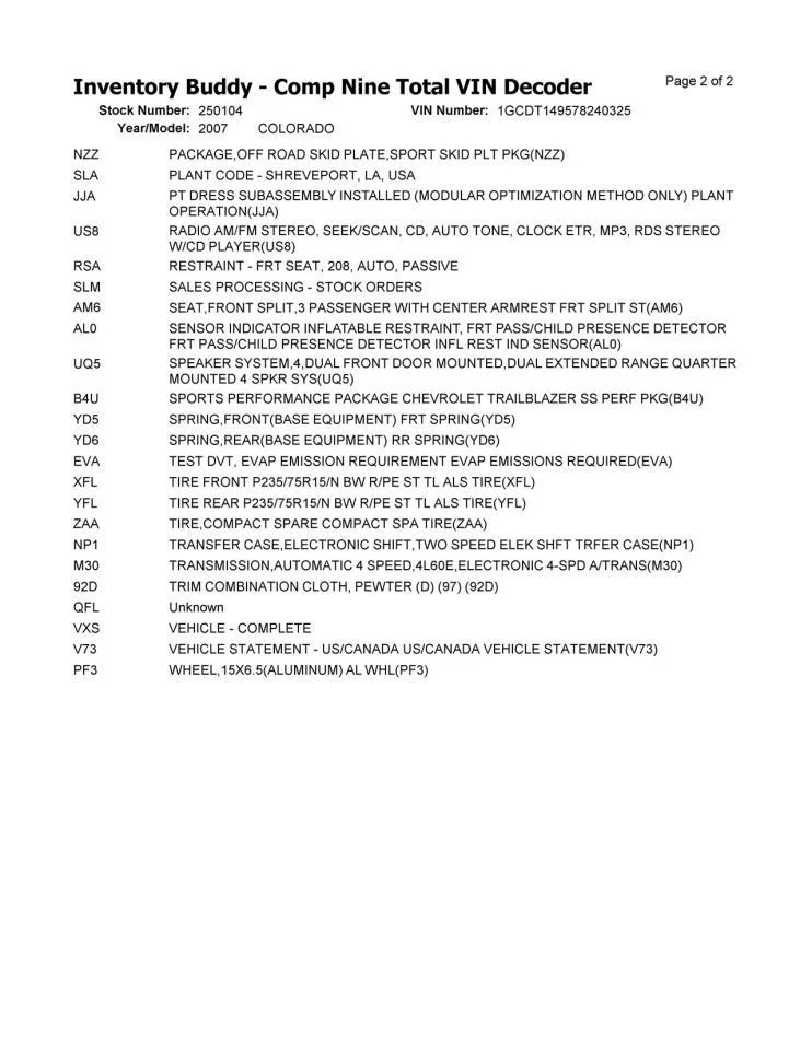 Engine 2.9L VIN 9 8th Digit Opt Llv Fits 07 CANYON 2667628 Foto 4 de 4