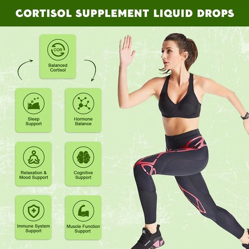 Cortisol Wellness Liquid Tropfen - Immunsystem Boost, Körperentspannung, Schlafunterstützung - Bild 8 von 16