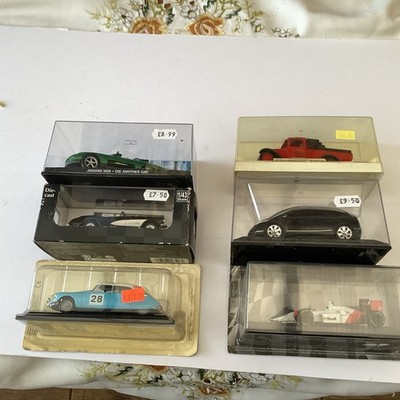6 VERSCHIEDENE AUTOS IM MASSSTAB 1:43 FORD CITROEN MCLAREN F1 JAGUAR SOLIDO NEW-RAY 