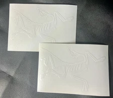 Arc’Teryx 7” Archaeopteryx Vinyl Decal-2x WHITE PACK! Awesome On Tinted Windows!