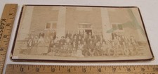 ANTIQUE c. 1895 CABINET CARD PHOTO SCHOOL OR YOUTH GROUP BOYS GIRLS OF ALL AGES