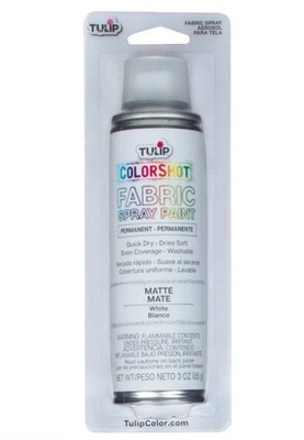 Tulip White Colorshot Fabric Spray 3oz