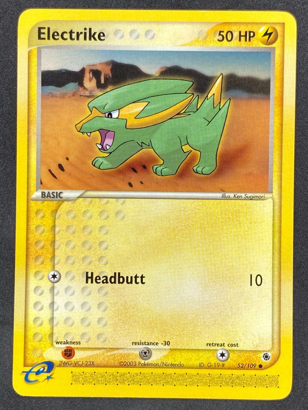 Pokémon Electrike 52/109 RS EX Ruby & Sapphire NM