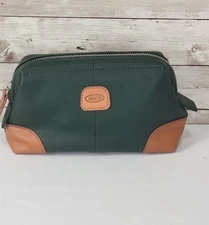 BRIC'S Qatar Airways Business Class Amenity Kit Travel Bag Toiletry Green Pouch