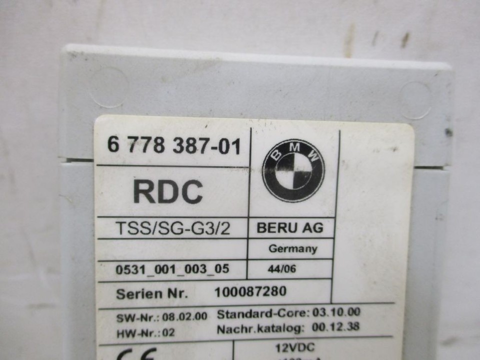 Module De Contrôle RDC Pour BMW 5 (E60) 530I 6778387 | eBay