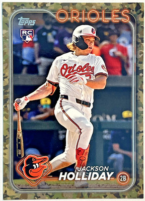 🔥2024 Topps Update Memorial Day Camo /25 #US50 Jackson Holliday RC🔥