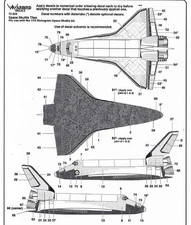 Warbird 1/72 Space Shuttle Tiles decals 72034 for Revell kit