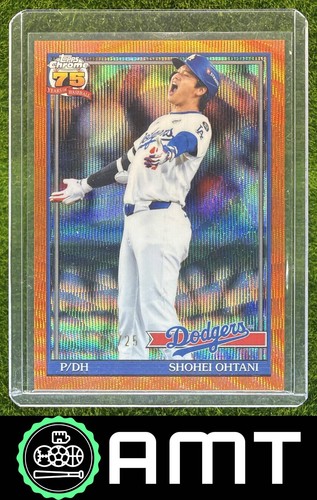 Shohei Ohtani 2026 Topps Chrome /25 1991 Orange Wave Refractor Dodgers