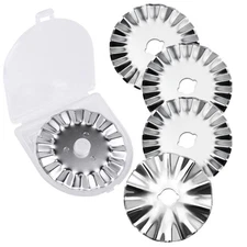 45mm Pinking Rotary Cutter Blades, Wavy Replacement Blades, Pinking Rotary Bl...