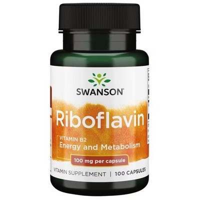 Riboflavin Vitamin B2 100 mg 100 Kapseln Swanson Health Products