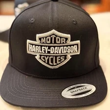 Harley-Davidson 9fifty baseball cap embroidered racing men's flat brim hat black