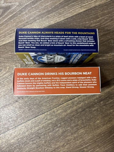 Duke Cannon Busch/Buffalo Trace Beer Big Ass Brick of Soap 10oz Men - 2 bars - Picture 2 of 3