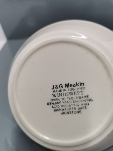 Vintage J & G Meakin England WINDSWEPT Cereal / Dessert Bowls x 1 - Picture 4 of 6
