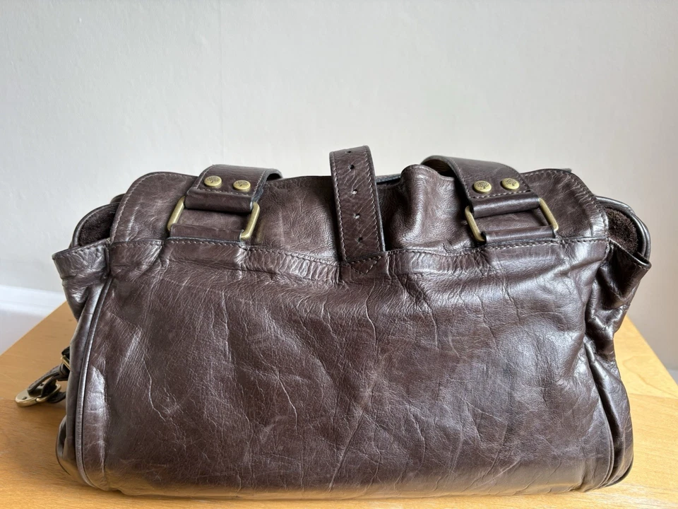 Mulberry Mabel Bag Chocolate Brown soft  Antique Leather With Brass  Hardware - Image 2 of 4