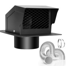 4 Inch Roof Vent Kit, Removable Roof Vent, Bathroom Exhaust Roof Vent for Dry