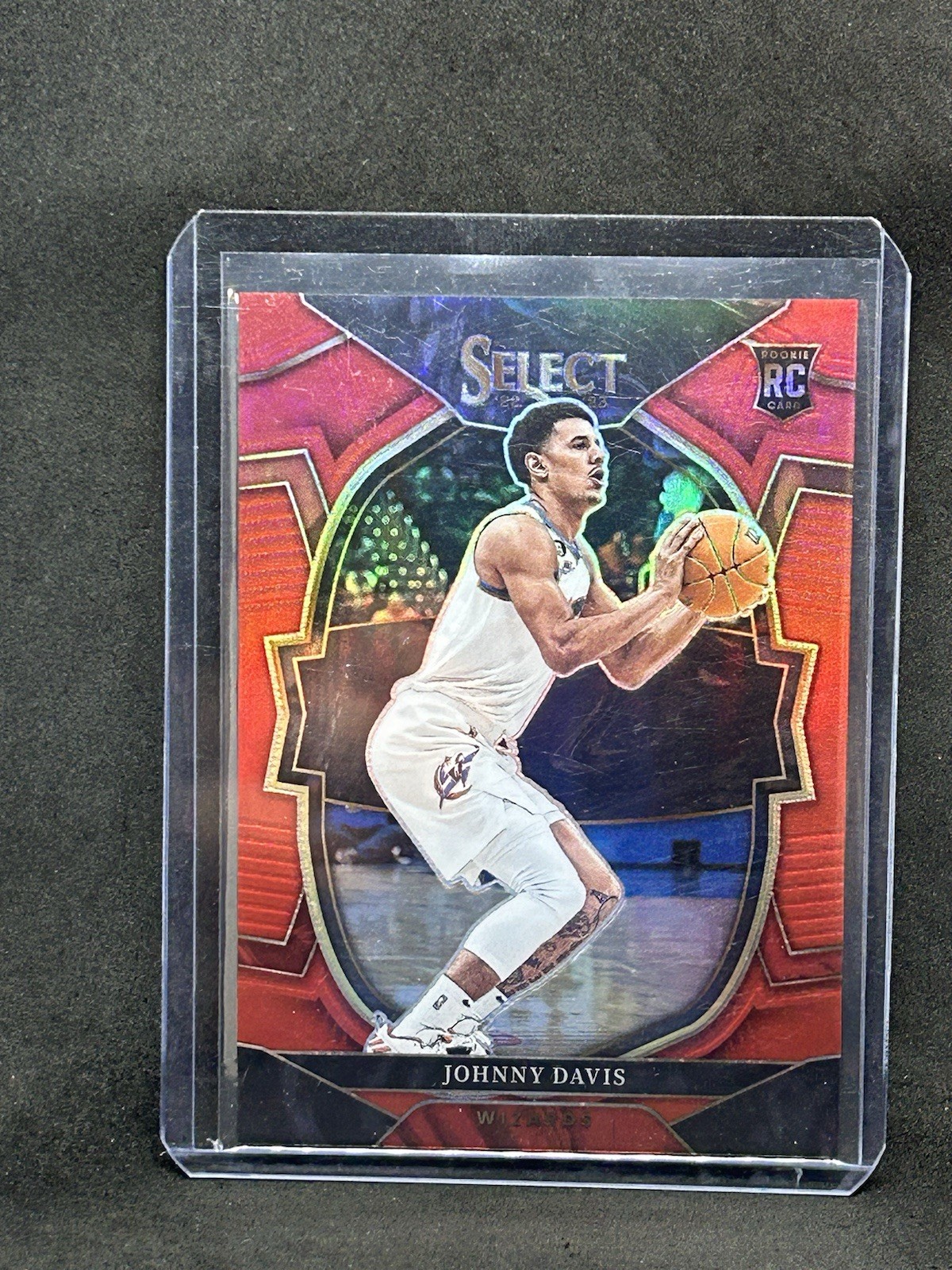 2022-23 Panini Select - Red Cracked Ice Concourse #100 Johnny Davis (RC) /199 B7