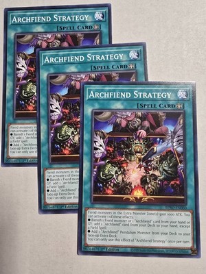 3x Archfiend Strategy 1st Edition Common BPRO-EN060 Yu-Gi-Oh!