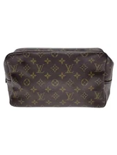 LOUIS VUITTON M47522 Truce Toilet 28 Monogram Canvas BRW PVC BRW From Japan
