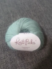 Knit Picks Yarn Capretta Sagebrush 230 Yards Wool, Cashmere, Nylon 