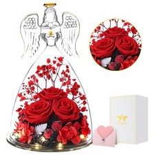 ANWEAO Christmas Rose Flower Gifts,Preserved Rose Gifts for Women,Birthday Gi...