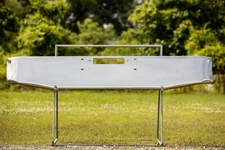 Western Star 4800 / 4900 / 4964 Chrome Bumper with Tapered Ends for Forward Axle