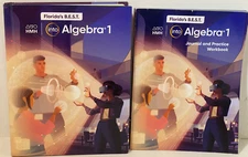 Florida's Best HMH into ~ Algebra 1 ~Student Text Book & Student Workbook 2021