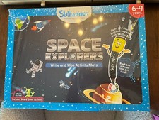 Skillmatics Write And Wipe Activity Mats SPACE EXPLORERS Ages 6-9 NEW