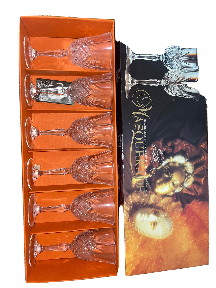 Cristal d'Arques Masquerade Set of 6 Wine Glasses Crystal 9 1/2 oz | eBay