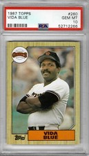 1987 Topps #260 Vida BLUE - PSA 10+++ Giants