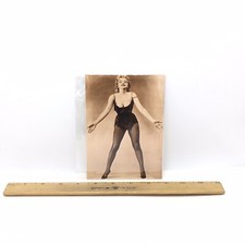 Marilyn Monroe Photo Print Sepia Black Dress And Fishnets