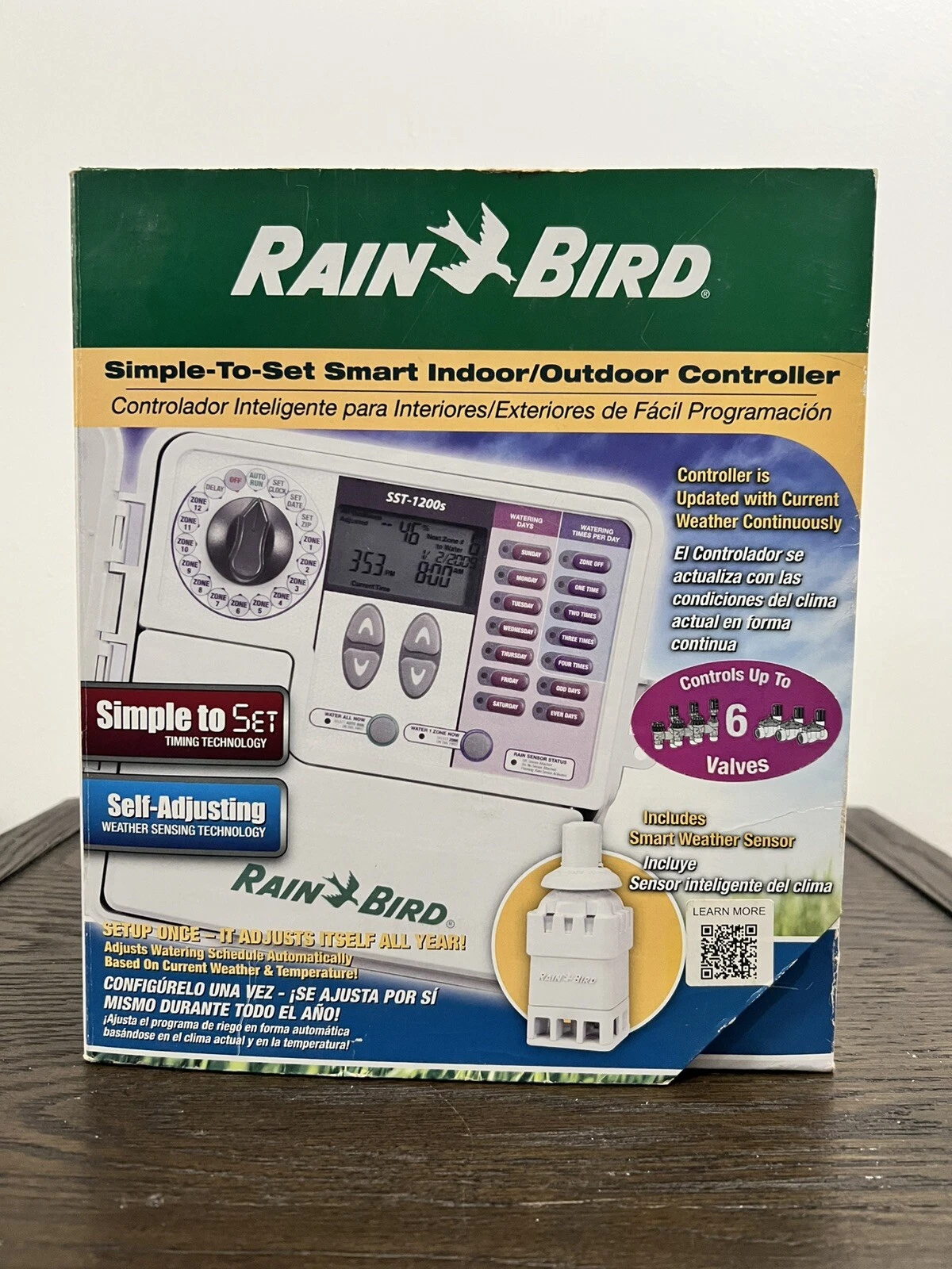 Rain Bird 6 Zone Simple-to-Set Smart In/Outdoor Irrigation Controller SST600s
Opens in a new window 