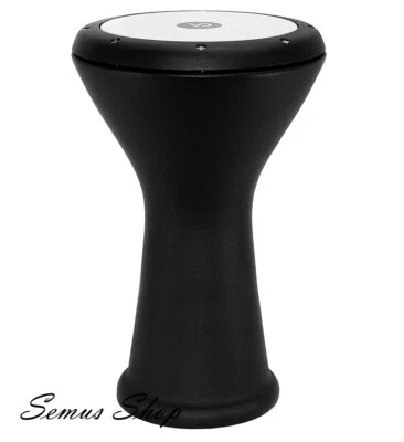 Darbuka Professionnelle Orientale Solo Aluguß Noir Mat Avec Accessoires - Photo 1/4