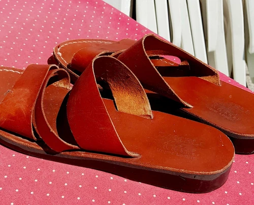 Herren Bade-Freizeitschuhe/Schlappen Camel's Echtleder 43