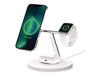 Belkin Boost Charge Pro Drahtloses 3 in 1 Ladeständer mit MagSafe 