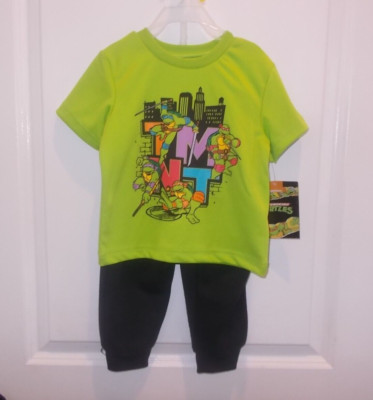 Toddler Boys Tennage Mutant Ninja Turtles Two Piece Outfit Size 18 Months