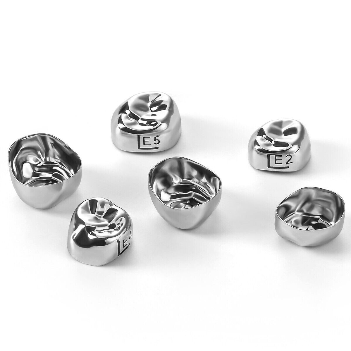 48/ Dental Kids Crown Primary Molar Pediatric Crowns Stainless