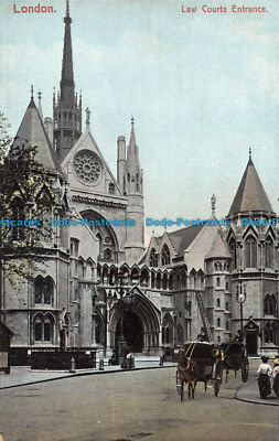 R075380 London. Gerichtseingang. Klio Postkarte