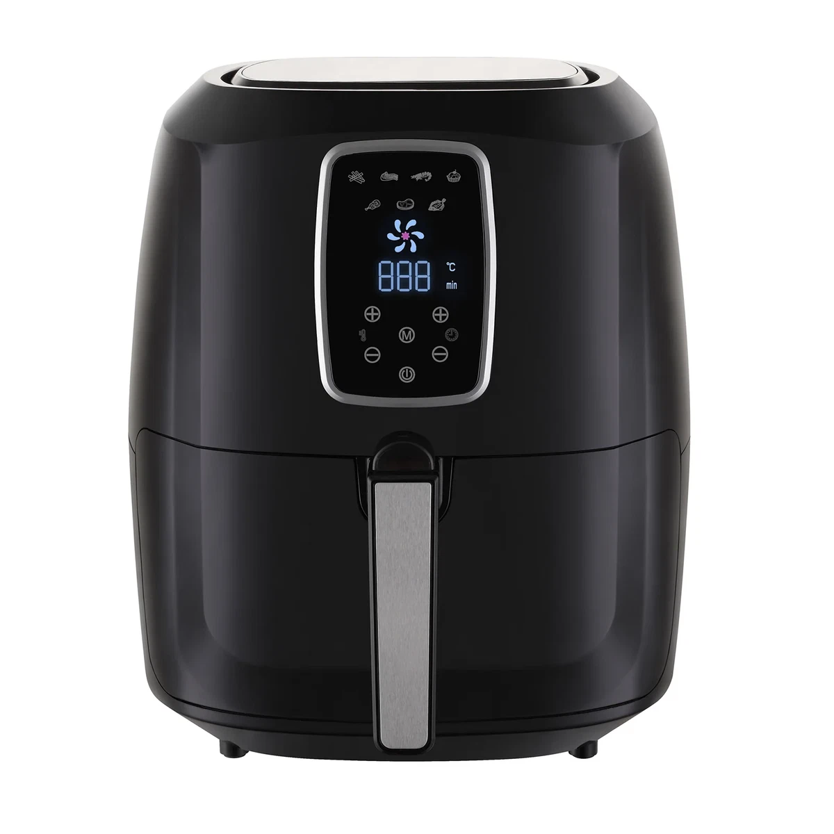 Digital Air Fryer 7L Black LED Display Kitchen Couture Healthy Oil