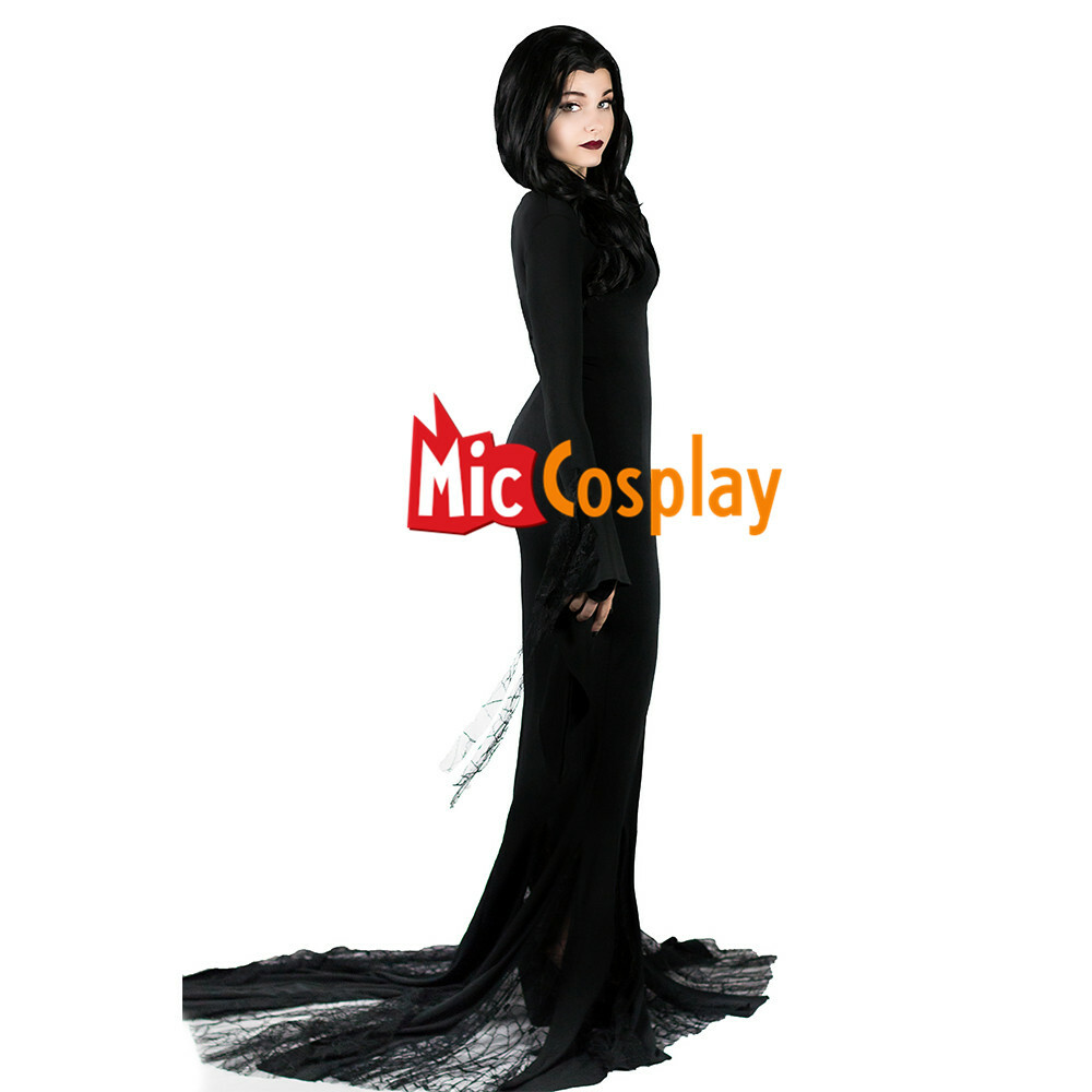 Women's Morticia Addams Dress Cosplay 
