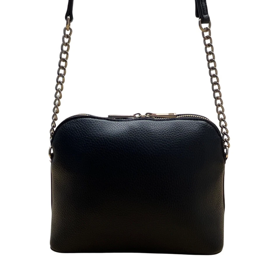 Bolso Bandolera Kelly & Katie Negro Guijarro Imitación Cuero Con Correa de Cadena Talla S Foto 4 de 4