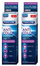 2 RAPID WHITE ANTI COLOR Daily Whitening Toothpaste Removes Stubborn Stains 75ml