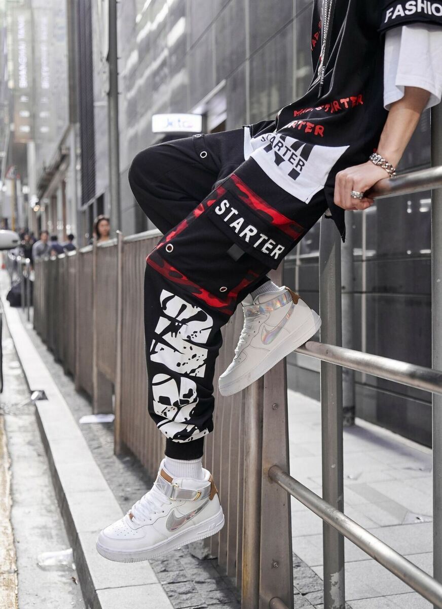Niepce Unisex Patchwork Joggers Japanese Streetwear Pants Niepce Unisex Patchwork Joggers Japanese Streetwear Pants