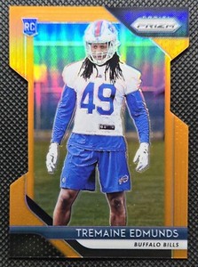 2018 Panini Prizm Tremaine Edmunds Rookie Orange Die-Cut /249 #247 RC BILLS