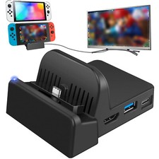TV Dock Base for Nintendo Switch with 4K HDMI/USB 3.0/USB-C Charging Port