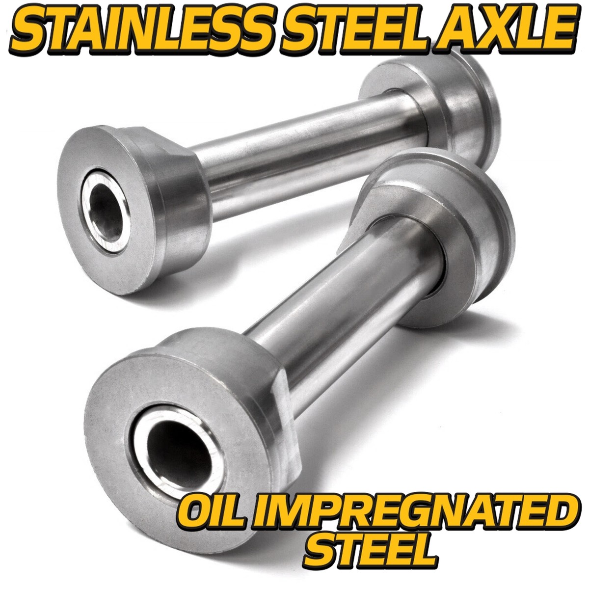 2 Kits) Stainless Steel Axle & Bushings for Z242 Z246 Z248 Z254 w
