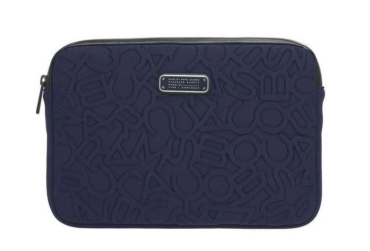 MARC BY MARC JACOBS SCRAMBLED LOGO NEOPRENE TABLET ZIP CASE AMALFI COAST NWT $68 - Image 2 of 4