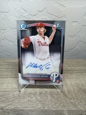 2025 Bowman Chrome Mavis Graves Auto 1st #CPA-MG Philadelphia Phillies