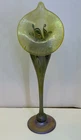 Large Jack-in-the-Pulpit Iridescent Art Glass Vase – Signed L.C. Tiffany Favrile