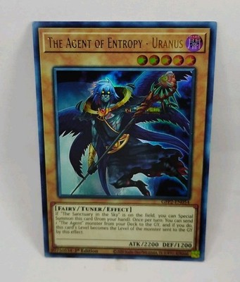 YU-GI-OH! The Agent of Entropy-Uranus. GFP2-EN054. 1st Edition Ultra Rare Card