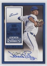 2015 Panini Contenders Prospect Ticket Blue Foil Jairo Labourt #22 Auto 0gh5